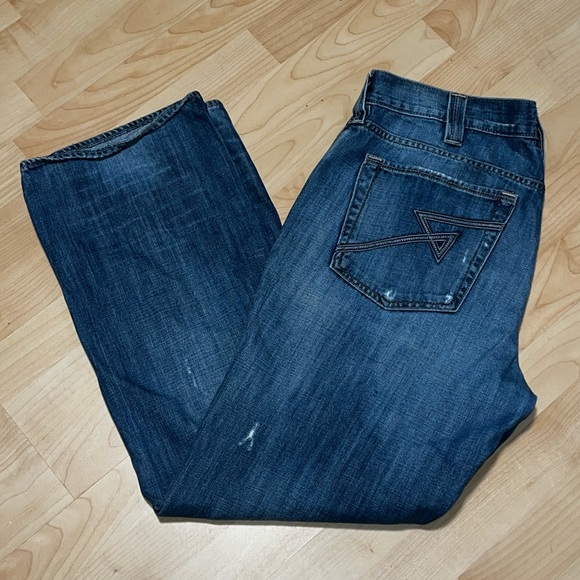 Rock & Republic Mens Stone Cold Distressed Blue Jeans Size 36x30 - Picture 2 of 11